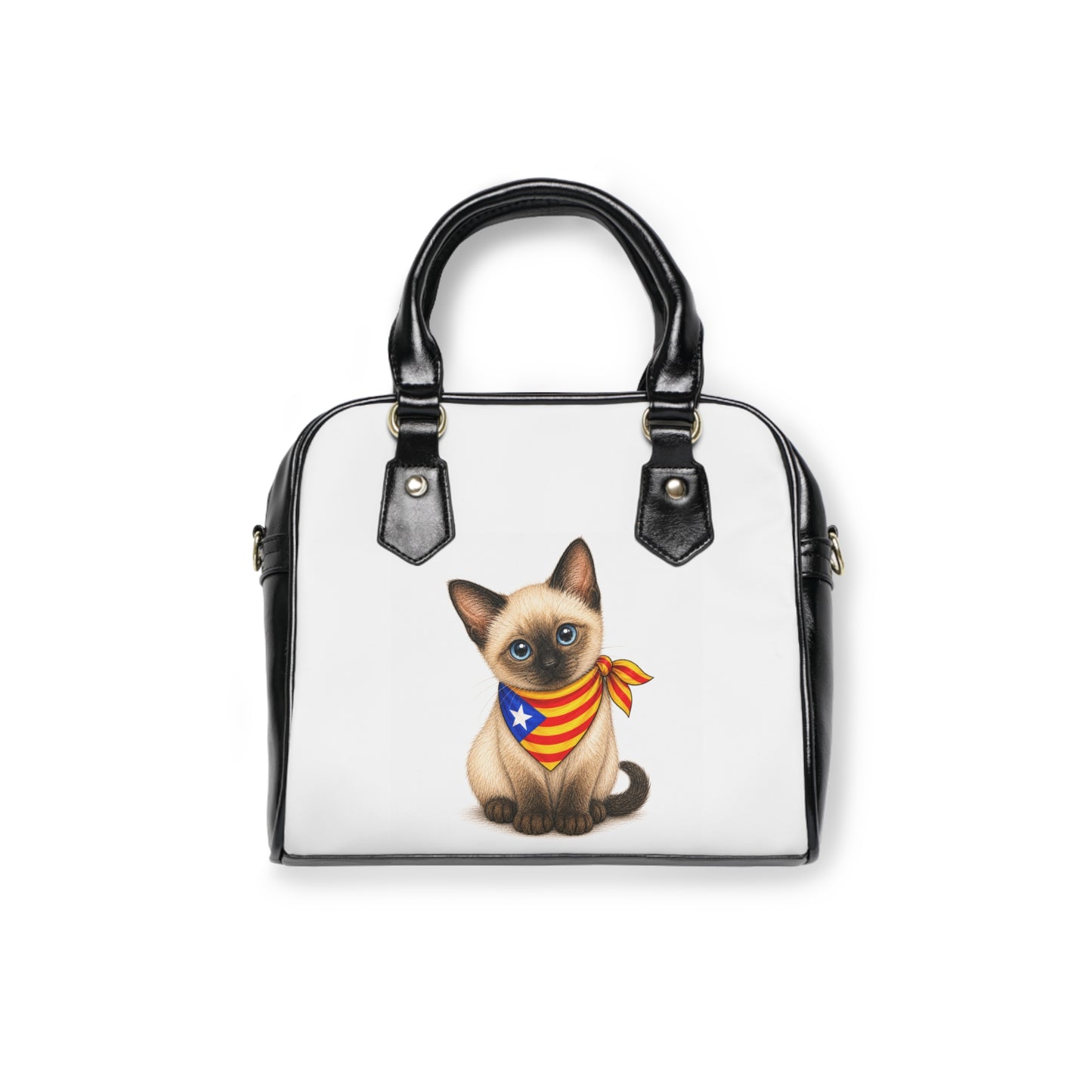 BOLSO CUTE: CATVERSE BLAN NEGRE GATET ULLS BLAUS