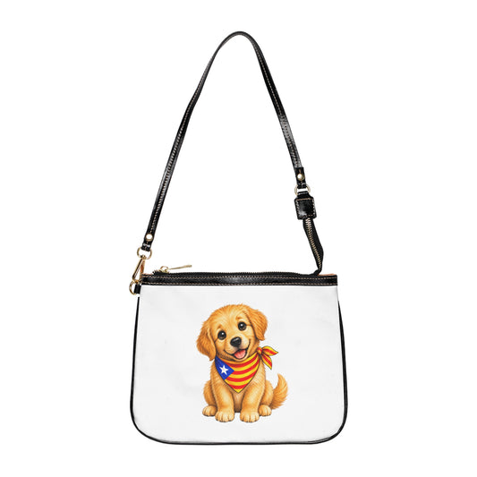 BOSSA DE MA: GOLDEN SOMRIU. LOGO BLANC NEGRE NO INTEGRAT