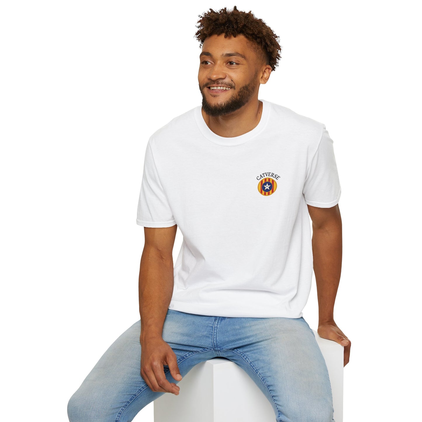 Catverse Retro Star Badge Tee – Samarreta Oversized Vintage Negra