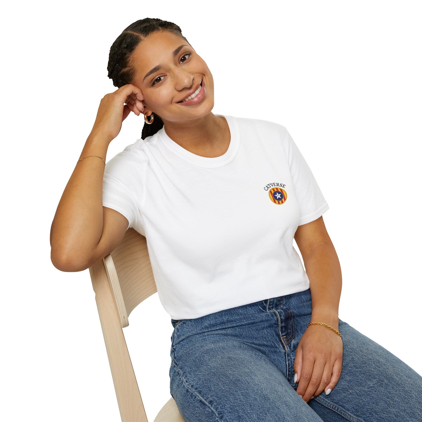 Catverse Retro Star Badge Tee – Samarreta Oversized Vintage Negra