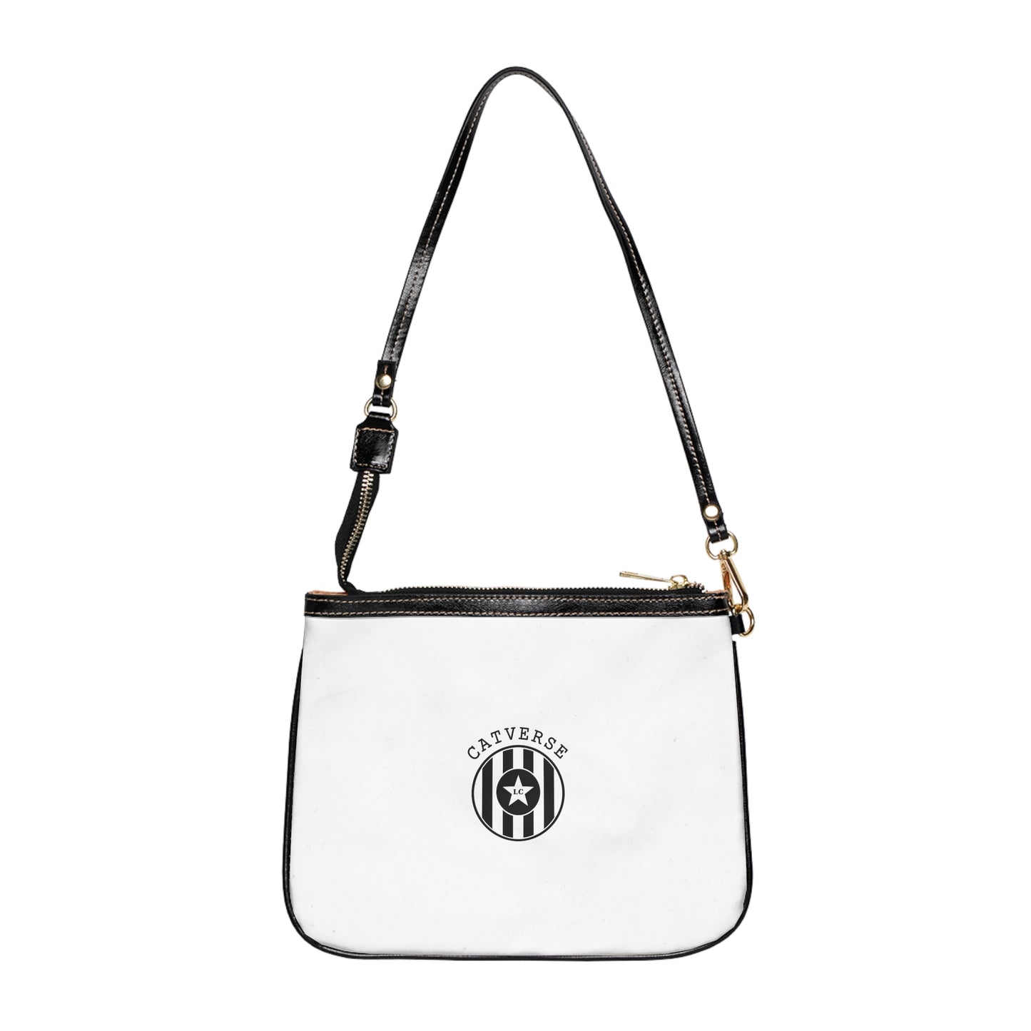 BOSSA DE MA: GOLDEN SOMRIU. LOGO BLANC NEGRE NO INTEGRAT